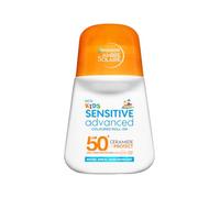 Garnier Ambre Solaire Kids Sensitive Advanced Coloured Roll-On SPF 50+, Triple Resistance to Water, Sweat & Sand, Hypoallergenic, Vegan Formula, Fun & Easy Application - 50ml