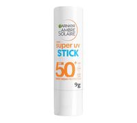 Garnier Ambre Solaire Super UV Stick SPF50+, Protect From UV Damages With Up To 8H Hydration, With Shea Butter And Vitamin E, Invisible Finish Non-Greasy, 9ML