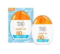 Garnier Ambre Solaire Super UV Face Refreshing Water Fluid SPF50 Invisible, Hyaluronic Acid, Cruelty Free Approved, Vegan, 40ml