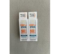 Garnier Ambre Solaire Super UV SPF50+ Invisible Suncream Stick 2x 9ml Vegan BNIB