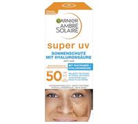 Garnier Anti-Ageing Sun Cream with SPF 50, Sun Protection with Hyaluronic and Vitamin B for Wrinkles and Dryness, Ambre Solaire, 1 x 50 ml