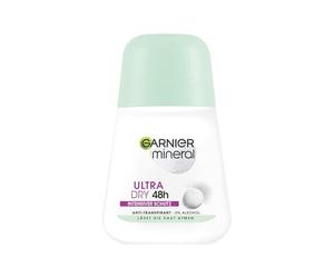 Garnier Antiperspirant, Intensive Protection Against Body Odour & Underarm Wetness, Up to 48 Hours Effect, Mineral UltraDry, 1 x 50 ml