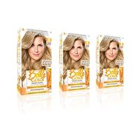 Garnier Belle Color Blonde Hair Dye Permanent, Natural Looking Hair Colour, Up To 100% Grey Coverage - 8 Natural Medium Blonde Pack Of 3