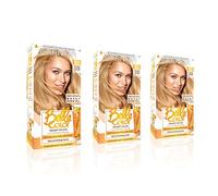 Garnier Belle Color Blonde Hair Dye Permanent, Natural looking Hair Colour, up to 100% grey coverage - 8.3 Natural Baby Blonde Pack of 3