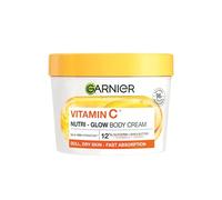 Garnier Vitamin C* Nutri - Glow Body Cream, for Dry & Dull Skin, Fast absorbing, Vegan Formula, Instant Skin Hydration, Approved by Cruelty Free International, 380ml