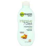 Garnier Intensive 7 Days Mango Oil & Probiotic Extract Body Lotion 250ml, Softening and Smoothing Moisturiser, Up to 7 Days Hydration, For Dry Skin, Fast Absorbing & Non Greasy