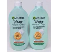 Garnier Body Intensive 7 Days Nourishing Body Lotion, Mango, Dry Skin 400ml x 2