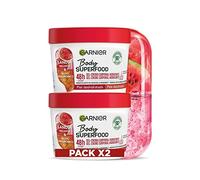 Garnier Body Superfood Hydrating Body Cream with Watermelon and Hyaluronic Acid for Dehydrated Skin 48 Hour Hydration 2x380ml