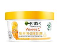 Garnier Body Superfood, Nutri Glow Body Cream, Vitamin C & Mango, for Dry & Dull Skin, Brightening & Glowing, Nourishing & Fast Absorbing, Vegan Formula, Approved by Cruelty Free International, 300ml