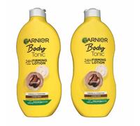 Garnier Body Tonic Firming Body Lotion 2 x 400ml 24H Hydra With Caffeine