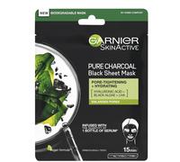 Garnier Charcoal and Algae Purifying and Hydrating Face Sheet Mask for Enlarged Pores 28g