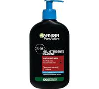 Garnier Cleansing Gel, For Acne-Prone Skin, Cleans and Cleans Pores, Enriched with Activated Carbon, BHA (Salicylic Acid), Vegan Formula, Pure Active, 250 ml