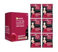 Garnier Color Sensation Color Retouch Demi Permanent Hair Dye for Roots and Lengths with 100 Gray Coverage Black Hair Dye Pack of 6