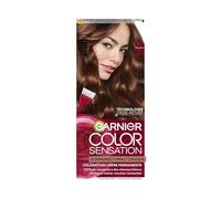 Garnier Color Sensation Permanent Hair Color 5.35 Light Brown Cinnamon | Fade-Resistant Technology, Vegetable Keratin Care, Cashmere Touch, Brush Application, Mirror Shine Effect