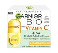 Garnier Day Cream with Vitamin C for a Radiant Complexion, Invigorating and Firming Moisturising Cream Against Tired and Uneven Skin, Organic Glow, 50 ml