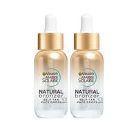 Garnier DOUBLE Ambre Solaire Natural Bronzer Self Tan Drops for Face
