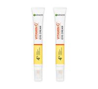Garnier DOUBLE Eye Cream, With 4% Vitamin C, Brightening Eye Treatment For Dark Circles 15ml