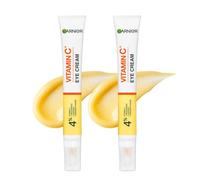 Garnier DOUBLE Eye Cream, With 4% Vitamin C, Brightening Eye Treatment For Dark Circles 15ml