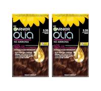 Garnier DOUBLE Olia Permanent Hair Dye - 5.35 Rich Chocolate