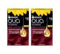 Garnier DOUBLE Olia Permanent Hair Dye - 6.66 Vivid Garnet