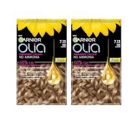 Garnier DOUBLE Olia Permanent Hair Dye - 7.13 Dark Beige Blonde