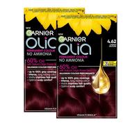 Garnier DOUBLE Olia Permanent Hair Dye, No Ammonia Full Grey Coverage