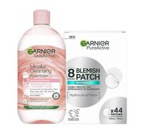 Garnier DUO Miceallar Rose Cleansing Water & Blemish Patches