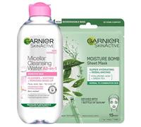 Garnier DUO Micellar 700ml & Moisture Bomb - Green Tea