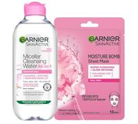 Garnier DUO Micellar 700ml & Moisture Bomb - Sakura