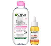 Garnier DUO Micellar 700ml & Skinactive Vitamin C Brightening Serum for Face