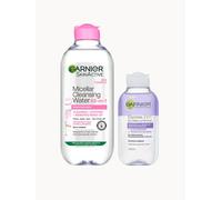 Garnier Face & Eye Cleansing Duo, Micellar Water and Eye Makeup Remover, for Sensitive Skin