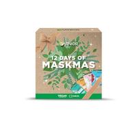 Garnier Face & Eye Mask Gift Set, 12 Vegan Sheet Masks with Vitamin C, Hyaluronic Acid, Lavender, Pomegranate, & Green Tea, Approved by Cruelty Free International, Vegan