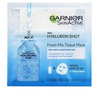 Garnier Fresh-Mix Replumping Tissue Mask, Hyaluronic Acid Tissue Face Sheet Shot Mask 33 g