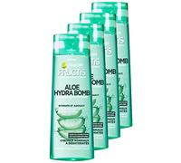 Garnier Fructis Aloe Hydra Bomb Shampoo for Normal to Dehydrated Hair 1 L - Pack of 4