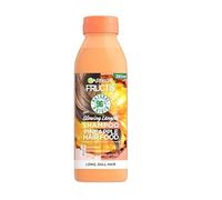 Garnier Fructis Hair Food Pineapple Shampoo, Glowing Lengths, Vegan Formula, Recycled and Recyclable, 98% NATURAL, For Long Dull Hair, NO SILICONE, 350 ML