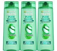 Garnier Fructis Pure Clean Purifying Shampoo Silicone-Free 12.5 Fl Oz 3 Count (Packaging May Vary)
