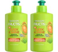 Garnier Fructis Sleek & Shine Intensely Smooth Leave-In Conditioning Cream, 10.2 Ounce (2 Count)