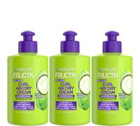Garnier Fructis Style Curl Nourish Butter Cream Leave-In Conditioner for Curly Hair 10.2 Ounce Bottle 3 Count