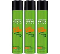 Garnier Fructis Style Sleek and Shine Anti-Humidity Hairspray Ultra Strong Hold Frizz Protection 8.25 Oz 3 Count (Packaging May Vary)