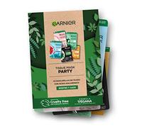 Garnier Gift Collection 5 Face Masks with Hyaluronic Acid for Face and Eyes, Vegan Formules, Approved by Cruelty Free International