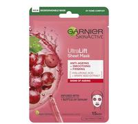 Garnier Glow Boosting Face Sheet Mask, with Hyaluronic Acid & Sakura, 24H Hydration, Help Reduce Appearance of Fine Lines, Helps Revitalise Dull Skin, All Skin including Sensitive Skin 28g