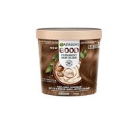 Garnier GOOD Permanent Hair Dye, 6.0 Mochaccino Brown. Provides 100% grey coverage and 8-week colour. No ammonia, vegan shea butter formula for vibrant, lasting results on all hair types.