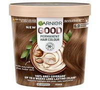 Garnier GOOD Permanent Hair Dye (Shade: 6.0 Mochaccino Brown) for vibrant, lasting colour