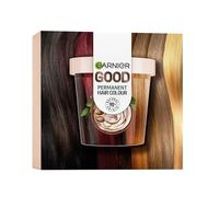 Garnier Good Permanent Hair Dye Premium Starter Kit, 4.0 Cacao Brown, Up To 100% Grey Coverage, 8 Weeks Long-Lasting Colour, No-Drip Application