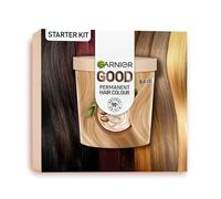 Garnier Good Permanent Hair Dye Premium Starter Kit, 8.0 Honey Blonde, Up To 100% Grey Coverage, 8 Weeks Long-Lasting Colour, No-Drip Application