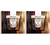 Garnier Good Permanent Hair Dye Replen Kit, 5.0 Coffee Roast Brown, Up To 100% Grey Coverage, 8 Weeks Long-Lasting Colour, No-Drip Application (Pack of 2)