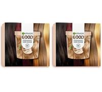Garnier Good Permanent Hair Dye Replen Kit, 7.0 Almond Creme Dark Blonde, Up To 100% Grey Coverage, 8 Weeks Long-Lasting Colour, No-Drip Application (Pack of 2)