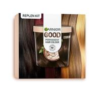 Garnier Good Permanent Hair Dye Replen Kit, 4.0 Cacao Brown, Up To 100% Grey Coverage, 8 Weeks Long-Lasting Colour, No-Drip Application
