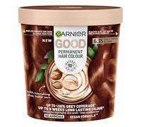 Garnier GOOD Permanent Hair Dye, 100% Grey Coverage & 8-Weeks Long Lasting Colour, No Ammonia, Vegan Shea Butter Formula, Stress-Free Application, For All Hair Types (6.35 Spicy Toffee Blonde)