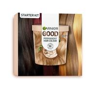 Garnier GOOD Permanent Vibrant Hair Colour Dye Kit, 7.0 Almond Creme Blonde | 90% Natural Origin, No Ammonia, Enriched With Nourishing Shea Butter, 8 Weeks Long-Lasting Colour, Vegan Formula